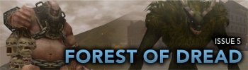 Issue 5 logo, Forest of Dread