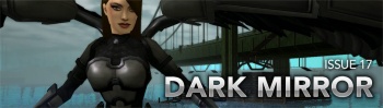 Issue 17 logo, Dark Mirror
