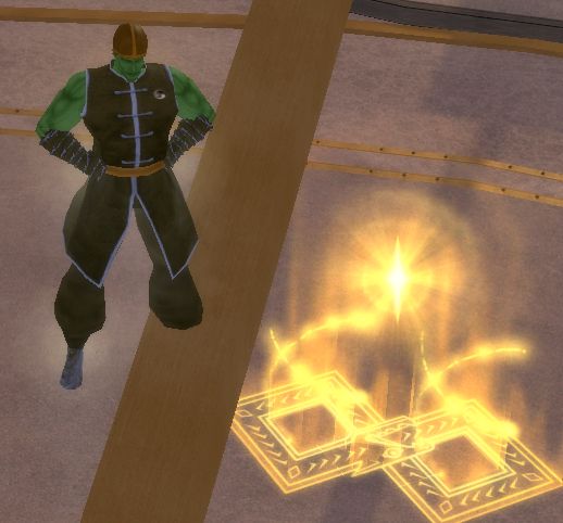 Energi Zed, a mutant tank, views the Ouroboros Portal in Ouroboros