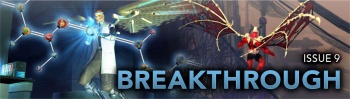 Issue 9 logo, Breakthrough